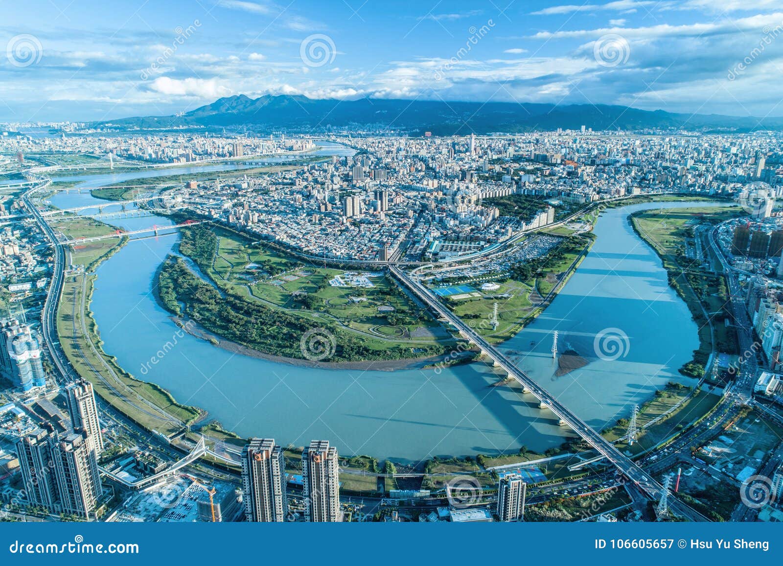 taipei city aerial view